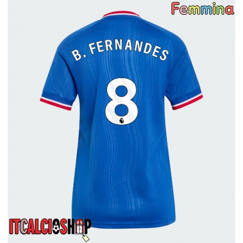Manchester United Bruno Fernandes #8 Seconda Maglia Femmina 2026-27 Manica Corta